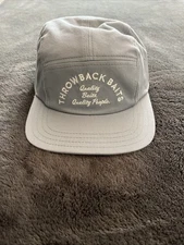 Throwback Baits Quality 5-Panel Hat Baby Blue Adjustable Cap