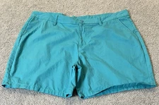 Mountain Warehouse Chino Shorts Women’s 12 Blue Green Modern Classic Athleisure