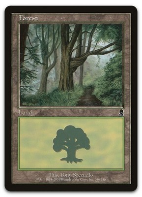 Forest (350) #350 (LP) Odyssey ODY Magic MTG
