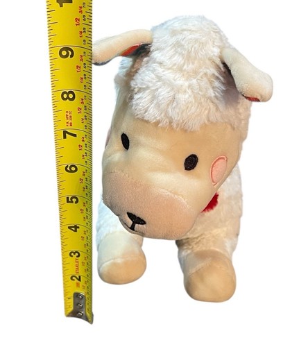 FAO Schwarz Llama Alpaca Plush Cozy White Laying Rainbow Ears Blanket Western - Picture 10 of 12