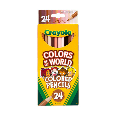 Bleistiftfarben für Kinder Schulkinder Crayola Colors Of The World, 24 Farben