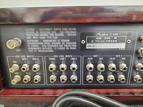 ACCUPHASE C-280 Stereo Preamplifier Tested Used Japan 1982 - Picture 12 of 17