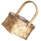 Portable Woven Flower Basket Picnic with Handle Handmade Baskets