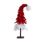 7 Ft. Pre-Lit Holiday Red Santa'S Hat Artificial Christmas Tree with 500 LED Lig