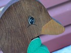 Vintage Wooden Handpainted Goose Paper Towel HolderCountry Farmhouse Cottage  — photo 3