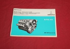 Ersatzteilliste DEUTZ Motor B / F 8 L 413 , V8 Zylinder Dieselmotor , Magirus