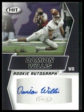 2019 SAGE HIT Damion Willis Autographs Auto #A82 Troy Trojans