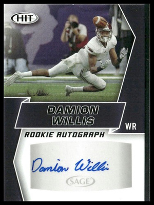#ad 2019 SAGE HIT Damion Willis Autographs Auto #A82 Troy Trojans $1.49