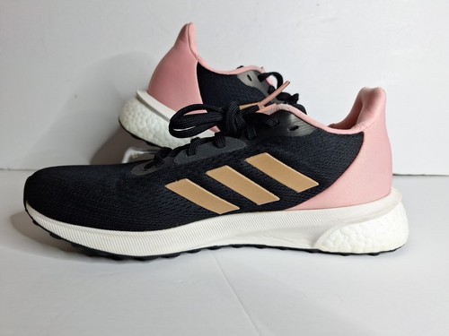 Adidas Astrarun Boost Womens Sneaker Black Pink 7.5 - Picture 3 of 13