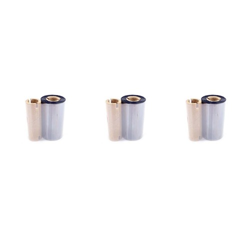 3PCS 2.24in 244in 55MM 74M TLP2824 Thermal Ribbon Wax Fits For Zebra TLP2824 - 第 1/8 張圖片