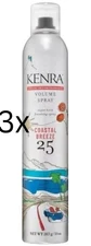 Kenra Volume Spray 25 Coastal Breeze 10 oz, Pack Of 3