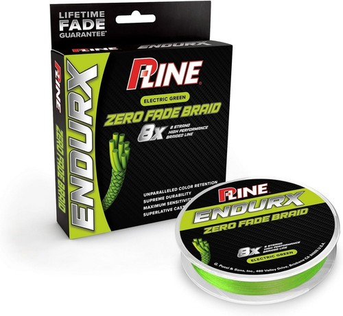 P-Line Endurx No Fade Braid 300 yd Electric Green - Picture 1 of 4