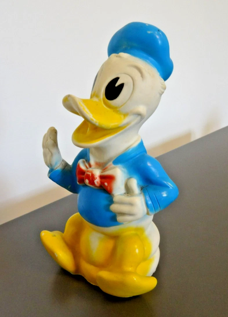Jouet Ancien Pouêt éléphant – Vers 1940 – Squeaky Puppazzo – Plastique