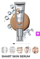PRICE DROP! Lamel Smart Skin Tinted Foundation-Peach Beige (407)-Hyaluronic Acid