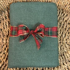 POTTERY BARN EUROPEAN FLAX LINEN WAFFLE PILLOW SHAM (SET OF 2) STANDARD ~CYPRESS