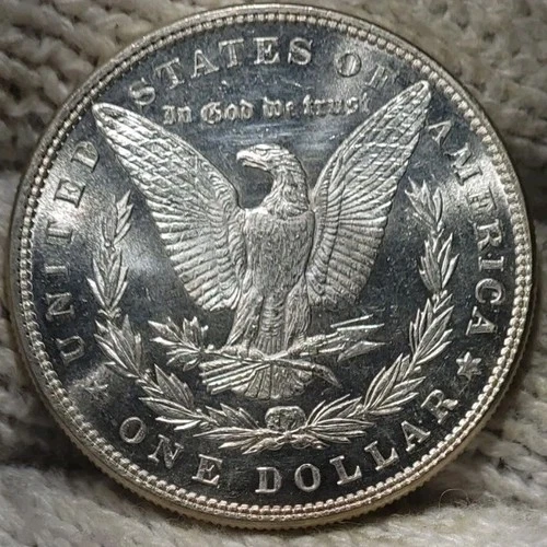 1885 Morgan Silver Dollar Brilliant Uncirculated Cameo With Mirrors