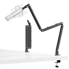 Adjustable Microphone Boom Arm for Lightweight Mics, 30-inch Black