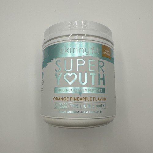 SKINNYFIT SUPER YOUTH Multi-Kollagen Peptide Orange Ananas 16,8oz EXP 08/25