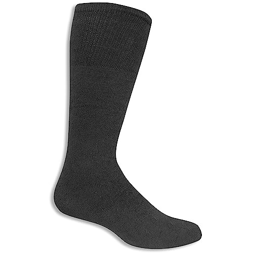 Men's Cushioned Durable Cotton Work Gear Socks with Moisture Wicking 6-12 Black - Picture 3 of 5