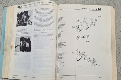 MERCEDES BENZ SERVICE MANUAL R107 350 & 450 SL/SLC - Picture 5 of 8