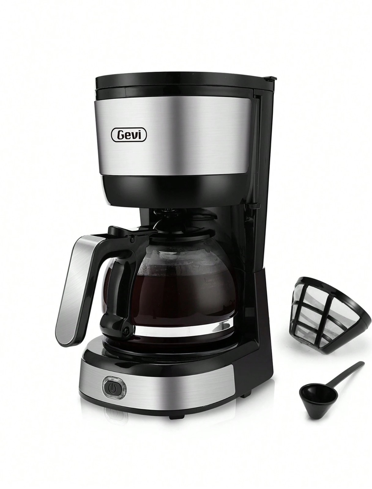 Compact Drip Machine Auto-shut Off Stainless Steel Finis