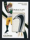 2020 Immaculate Collection Gloves Jordan Love RC Rookie Nike Brand Patch /15
