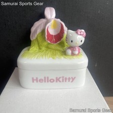Hello Kitty Sanrio Ceramic Figure  Flower Accessories Box, Used