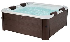 Vasca Idromassaggio da Esterno Spa Riscaldata 160x160x65 cm 6 Posti Wi-Fi