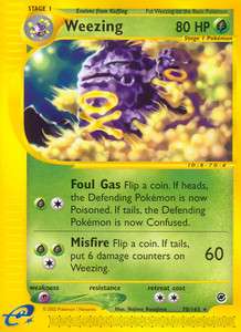 Weezing (70/165) Expedition: Base Set​ - Near Mint Pokemon TCG