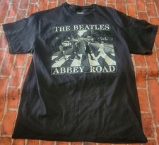 The Beatles Abbey Road T-shirt Adult Large Black Graphic