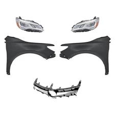 Headlights Fenders Grille For Toyota Camry 2015-2017 Left Right 5-Piece Kit CAPA