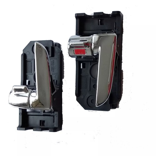Fit 2004-2009 Kia Spectra Spectra5 Inside Front Rear Right Chrome Door Handle X2 - Picture 4 of 4