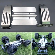 5pcs Skid Plate Set Fits Traxxas  XMAXX Stainless Steel Chassis Armor Complete
