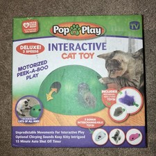 Pop n  Play Electronic Interactive Cat Toy, Hide Mouse Cat Toy