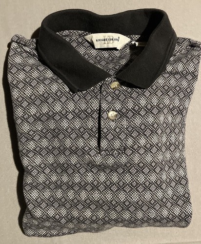 VTG 90s Knightsbridge Gray Short Sleeve Polo Shirt Golf - Men’s Size XL - EUC
