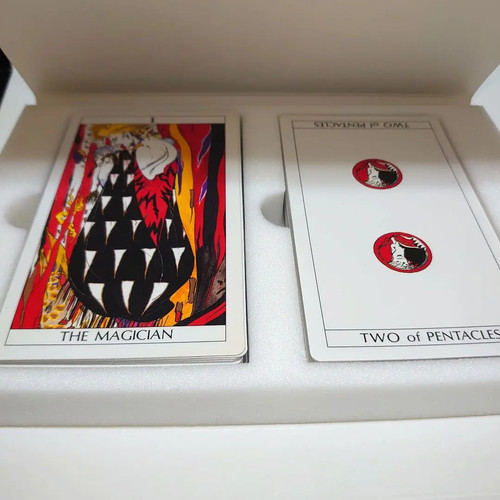 Yoshitaka Amano Fortune Telling Tarot 78 Cards Deck Art Book set Original Japan - Picture 11 of 16