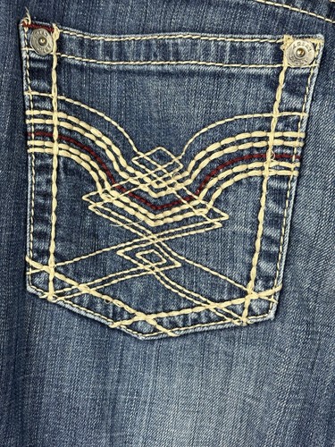 Ariat Real Boyfriend Blue Denim Cowboy Western Jeans Damen 31R Nieten - Bild 10 von 13
