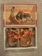 Vintage Castanets Spanish Flamingo Dancers & Matador Set New Original Box