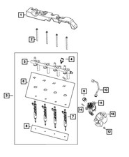 Genuine Mopar Fuel Injector Seal Kit 68441602AA
