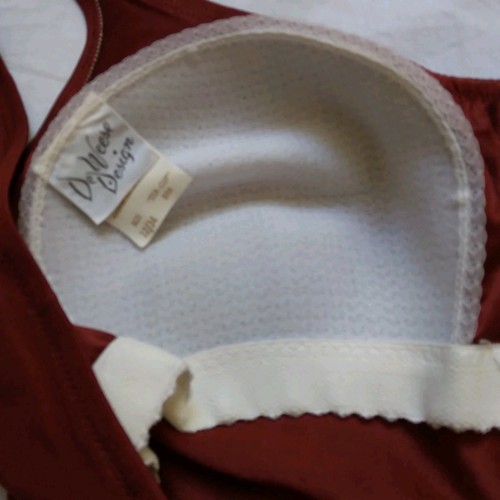 Vintage DeWeese Design 60s/70s One-piece Sta-Cup Bra Swimsuit Floral Size 12/34 - Picture 8 of 17