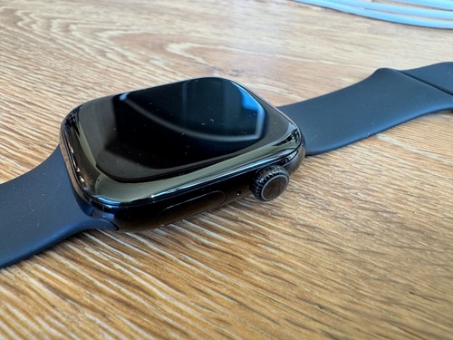 Apple Watch Series 10 46mm GPS Cell Jet Black Case Sport Band S/M MWWP3LW/A - Photo 9 sur 11