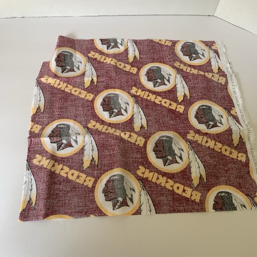 Washington Redskins Stoffstück 13x14 Baumwolle wiederholendes Muster - Bild 3 von 5