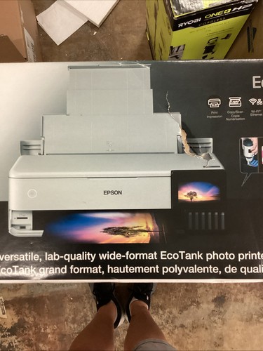 Epson EcoTank Photo ET-8550 Color Inkjet All-In-One Printer - White NEW - 第 4/4 張圖片