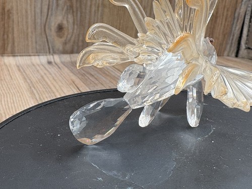 Swarovski Crystal Champagne Clear Lion Fish South Sea Figurine 2'' - Picture 6 of 6