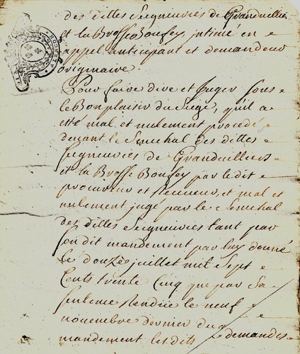1736 Appel des frères DES HAYES contre le chevalier De LA ROQUE de Monsecret - Bild 2 von 11