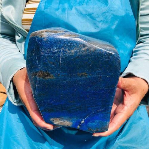 10.23LB Natural Lapis Lazuli Hand Polished Crystal Mineral Specimen Healing - Picture 2 of 20