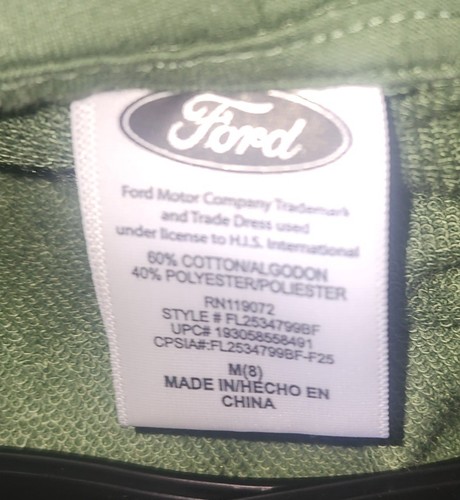 Ford Bronco Jungen Retro Grafik Mineral Washed Hoodie mit langen Ärmeln M (8) - Bild 4 von 6