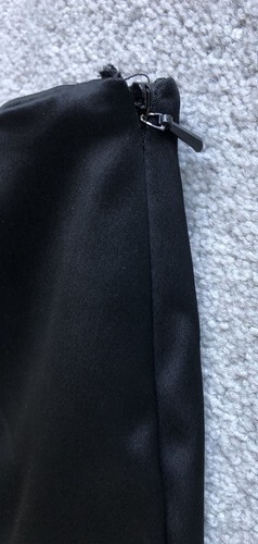 COAST Black Heavy Satin Skirt UK 10 A-Line Fit & Flare Occasion Skirt - Picture 3 of 5