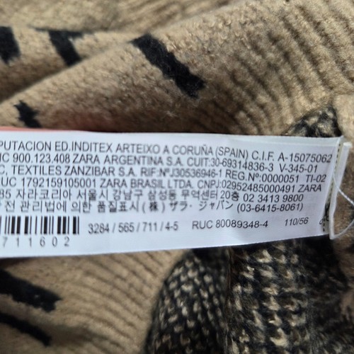 Zara Kids Boys Soft Pullover Raccoon Double Sided AOP Crewneck Sweater 4-5 - Picture 5 of 8