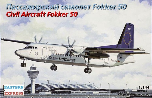 Eastern Express 1/144 Fokker 50 Lufthansa - Imagen 1 de 4
